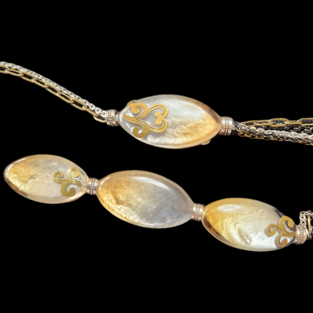 Brighton Retired 3 PC Jewlery set in a beautiful Amber color - Picture 10 of 11